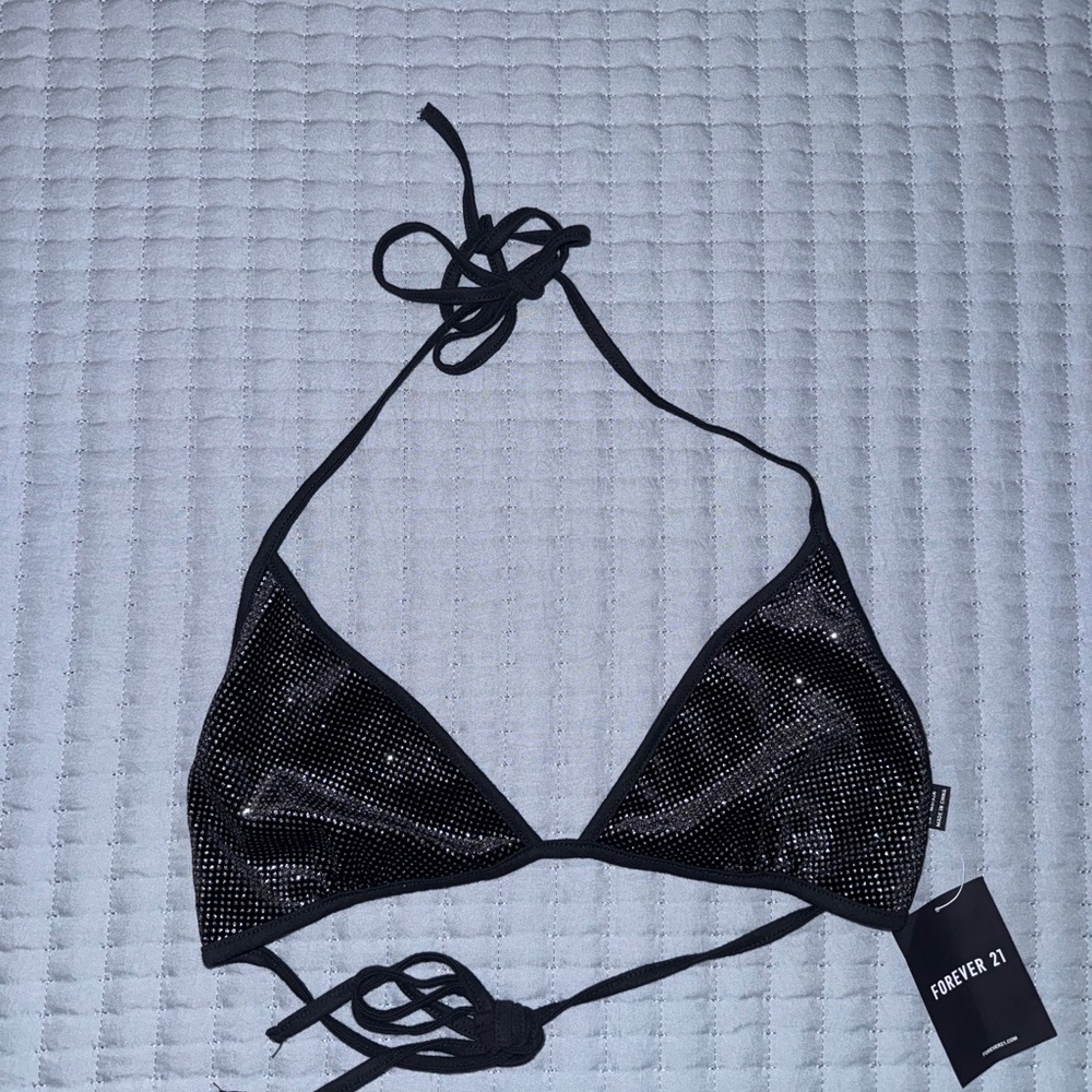NWT Forever 21 Black Festival Top